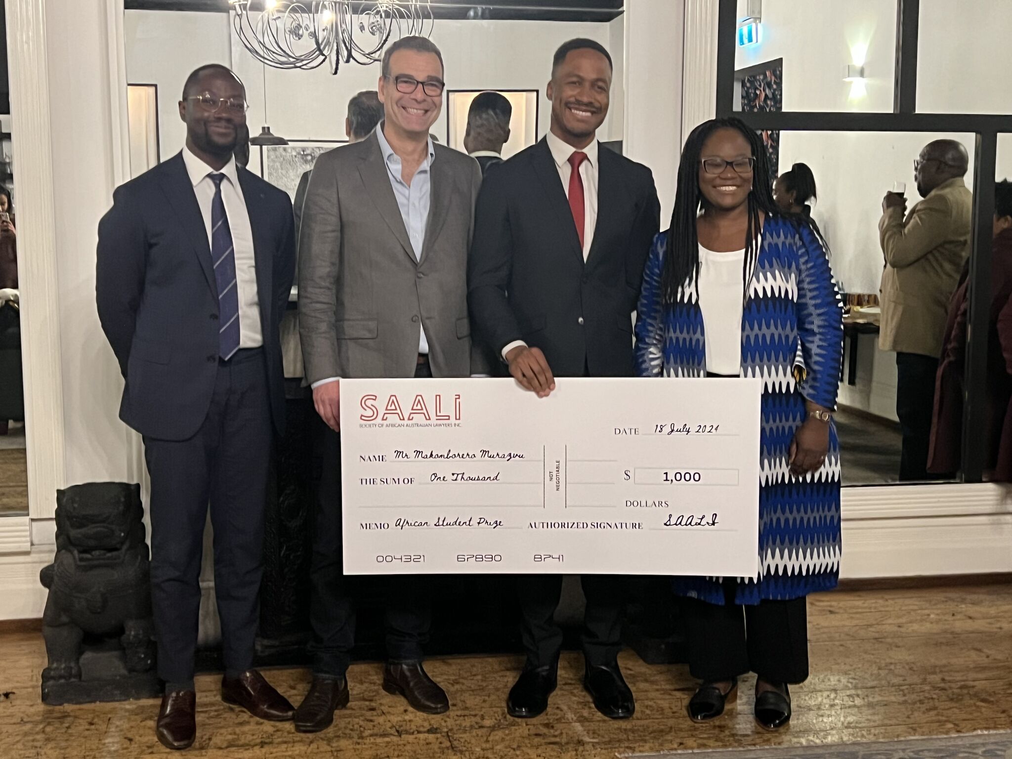 SAALI 2025 African Law Student Award